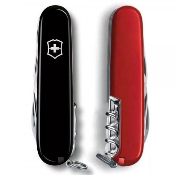 Складаний ніж 91 мм Victorinox Climber Ukraine 14 функцій Червоно-чорний(1.3703.3.1)