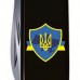 Складаний ніж Victorinox Climber Ukraine Тризуб на щиті зі стрічкою (1.3703.3_T1070u)