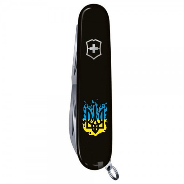 Складаний ніж Victorinox CLIMBER UKRAINE вогняний Тризуб 1.3703.3_T0316u