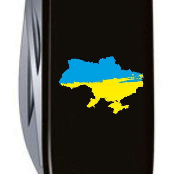 Складаний ніж Victorinox CLIMBER UKRAINE Карта України блакитно-жовт. 1.3703.3_T1166u