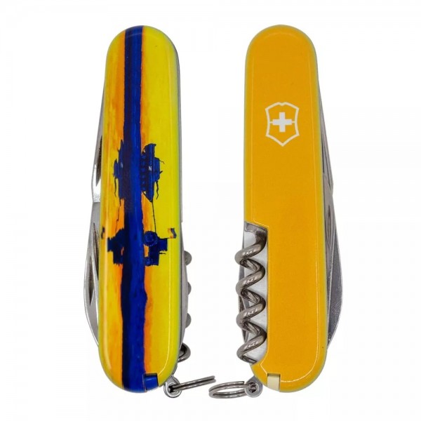 Складаний ніж Victorinox Climber Ukraine Марка з трактором (1.3703.3_T3110p)