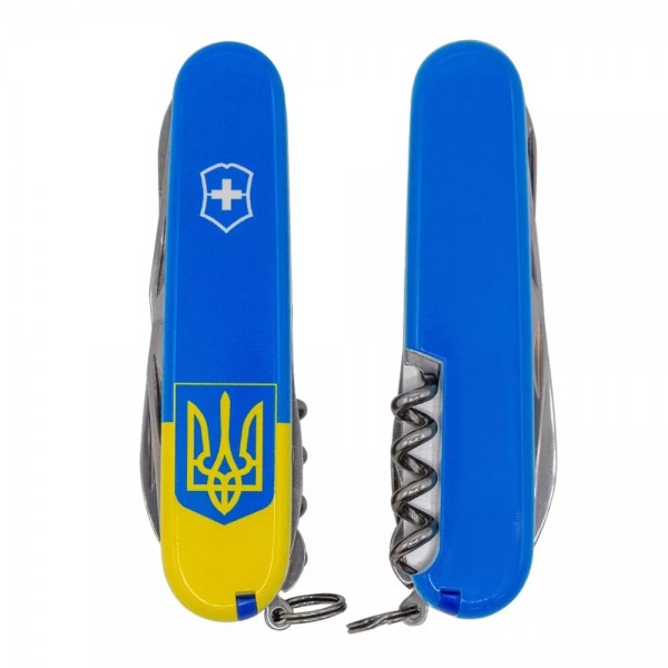 Складаний ніж Victorinox Climber Ukraine Герб на прапорі (1.3703.7.T3030p)