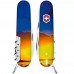 Складаний ніж Victorinox Climber Ukraine 91 мм 15 функцій Світанок (1.3703.7_T3220pw)