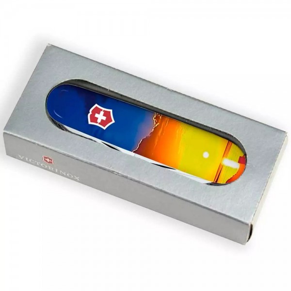 Складаний ніж Victorinox Climber Ukraine 91 мм 15 функцій Світанок (1.3703.7_T3220pw)