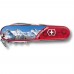 Складаний ніж 91мм Victorinox CLIMBERJungfrau 14 функцій, червоні напівпрозорі накладки (1.3703.TE3)