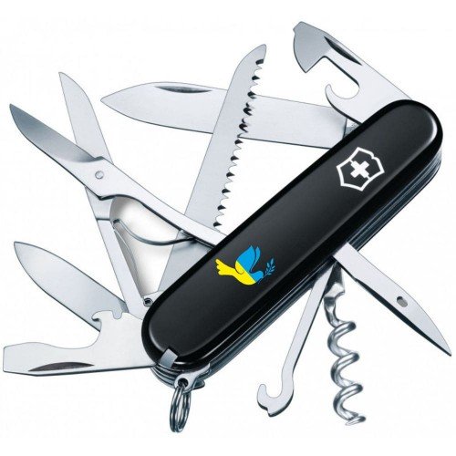 Складаний ніж Victorinox HUNTSMAN UKRAINE Голуб світу синє-жовт. 1.3713.3_T1036u