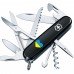 Складання ніж Victorinox HUNTSMAN UKRAINE Серце синє-жовте 1.3713.3_T1090u