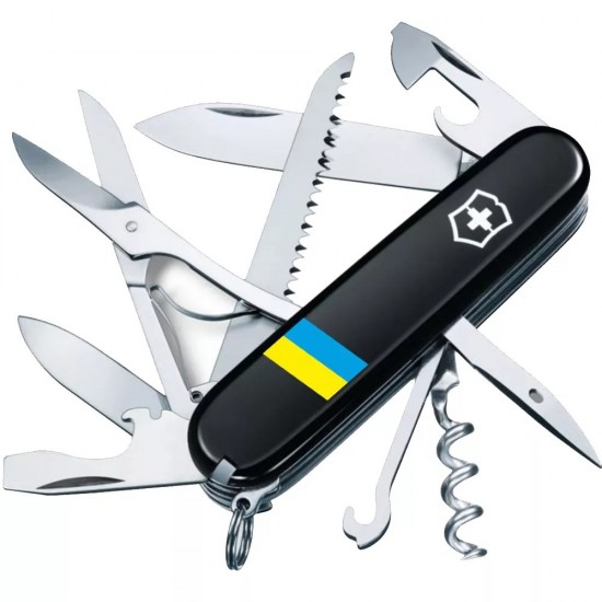 Складаний ніж Victorinox Huntsman Ukraine 91 мм Прапор України (1.3713.3_T1100u)