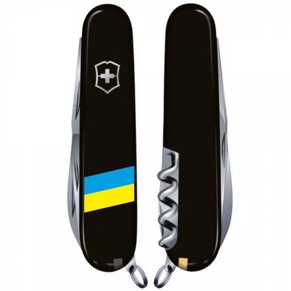 Складаний ніж Victorinox Huntsman Ukraine 91 мм Прапор України (1.3713.3_T1100u)