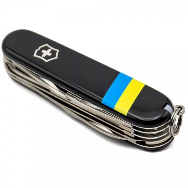 Складаний ніж Victorinox Huntsman Ukraine 91 мм Прапор України (1.3713.3_T1100u)