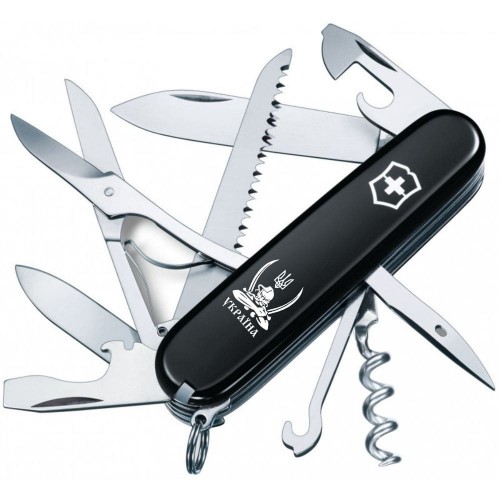 Складаний ніж Victorinox HUNTSMAN UKRAINE Козак зі саблями білий 1.3713.3_T1110u