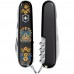 Складаний ніж Victorinox Huntsman Ukraine 91 мм 15 функцій Українські мотиви Чорний (1.3713.3_T1370u)