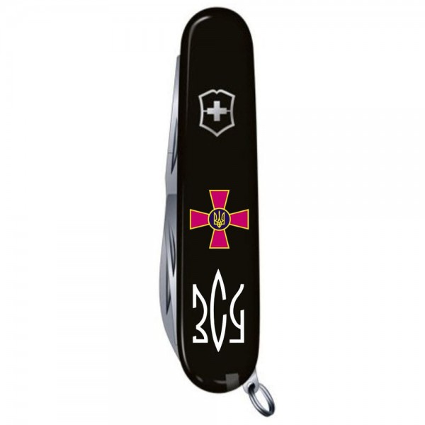 Складаний ніж Victorinox HUNTSMAN ARMY Емблема ЗСУ + Тризуб ЗСУ 1.3713.3_W1010u