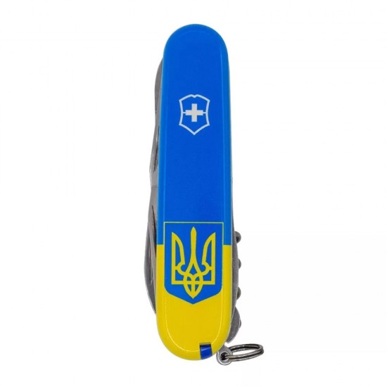 Складаний ніж Victorinox Huntsman Ukraine Герб на прапорі (1.3713.7.T3030p)