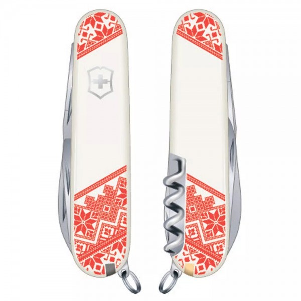 Складаний ніж Victorinox Huntsman Ukraine Вишиванка (1.3713.7_T0051r)