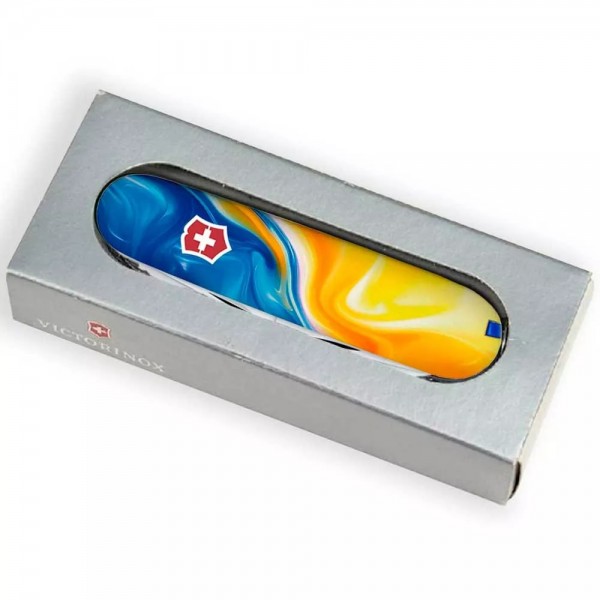 Складаний ніж Victorinox Huntsman Ukraine 91 мм 16 функцій Жовто-синій (1.3713.7_T3250pw)