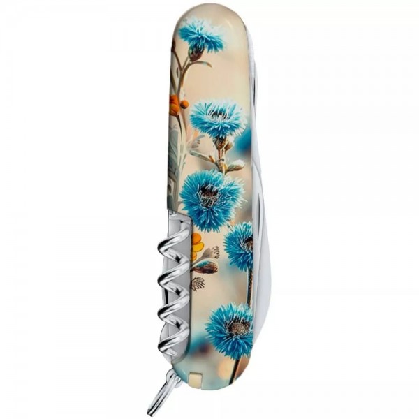 Складаний ніж Victorinox Huntsman Ukraine 91 мм 16 функцій Благородний Сокіл (1.3713.7_T3260pw)