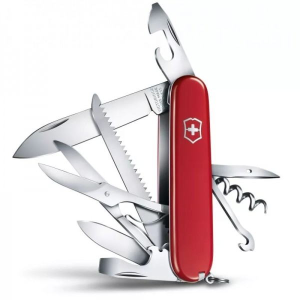 Складаний ніж 91 мм Victorinox Huntsman 4 шари, 15функцій, упаковка - блістер (1.3713.B1)