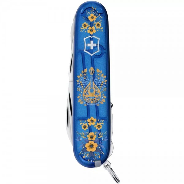 Складаний ніж Victorinox Huntsman Ukraine 91 мм 15 функцій Українські мотиви (1.3713.T2_T1370u)