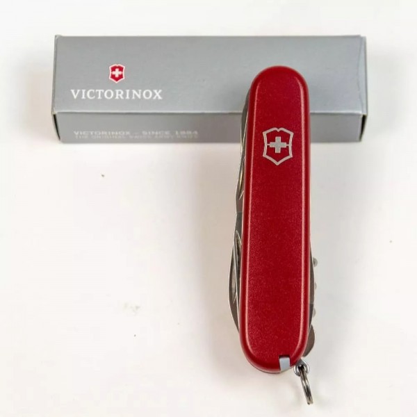 Складаний ніж Victorinox Huntsman Mat Червоний матовий лак (1.3713_M0007p)