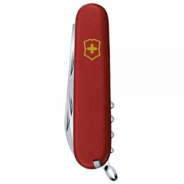 Складаний ніж Victorinox Huntsman Mat Червоний матовий лак з жовтым лого (1.3713_M0008p)