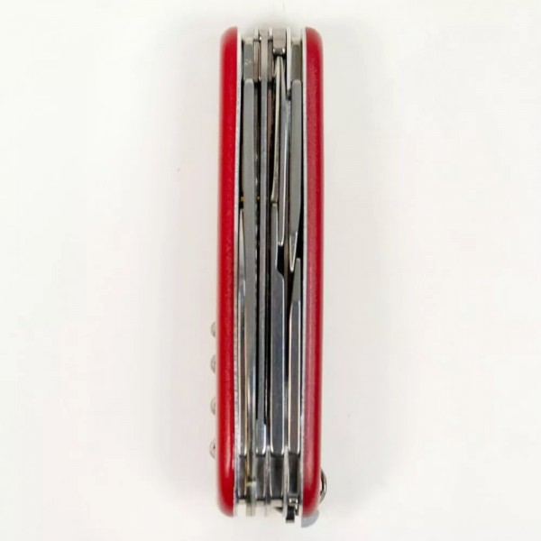 Складаний ніж Victorinox Huntsman Mat Червоний матовий лак з жовтым лого (1.3713_M0008p)