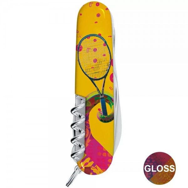 Складаний ніж 91мм Victorinox" Huntsman Zodiac 15 функцій, Змія-тенісист (1.3713_Z4300pk)