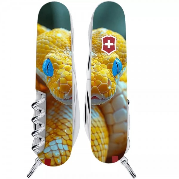 Складаний ніж Victorinox Mountaineer Animal 91 мм 19 функцій Змій (1.3743.7_F1050pw)