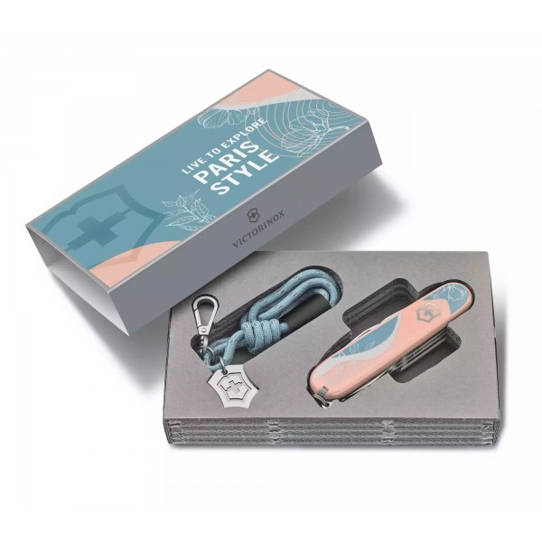 Складаний ніж 91 мм Victorinox Companion Paris Style, 16 функцій, рожевий (1.3909.E221)