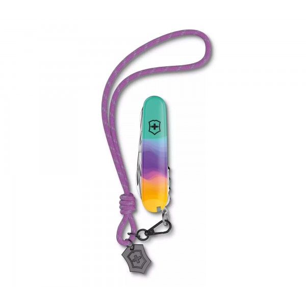 Складаний ніж 91 мм Victorinox Companion Sydney Style, 16 функцій, зелений/фіолетовий/жовтий (1.3909.E222)