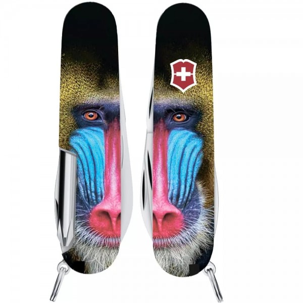 Складаний ніж Victorinox Tinker Animal 91 мм 13 функцій Мавпа Мандріл (1.4603.3_F1070pw)