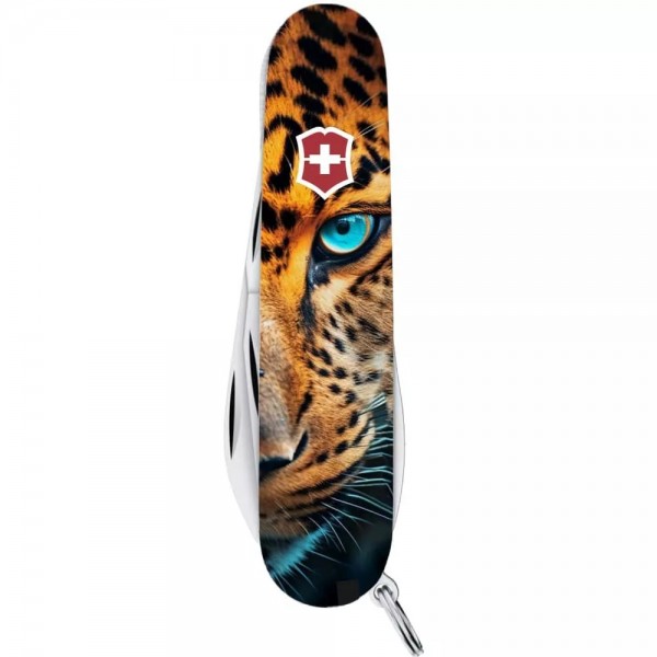 Складаний ніж Victorinox Hiker Animal 91 мм 14 функцій Леопард (1.4613.3_F1080pw)
