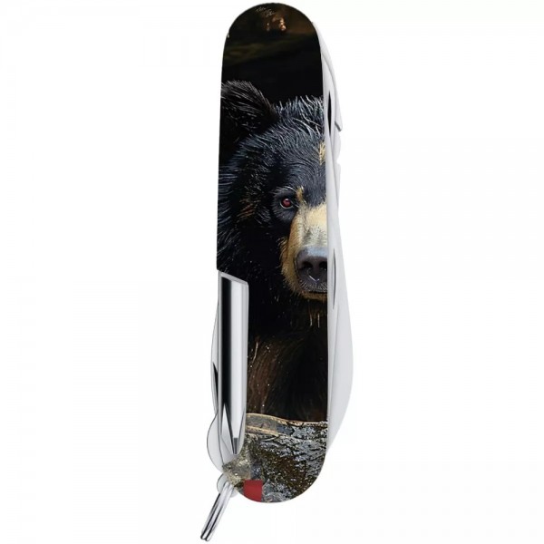 Складаний ніж Victorinox Fieldmaster Animal 91 мм 16 функцій Чорний ведмідь (1.4713.3_F1100pw)