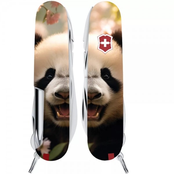 Складаний ніж Victorinox Fisherman Animal 91 мм 19 функцій Панда (1.4733.7_F1110pw)