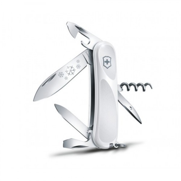 Складаний ніж Victorinox EvoGrip 10 White Christmas 2.3803.C77