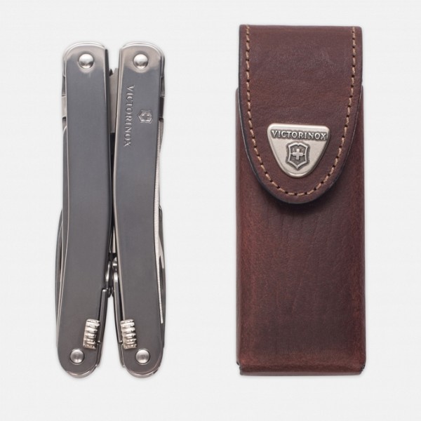 Мультитул Victorinox Swisstool Spirit 3.0227.L у шкіряному чохлі