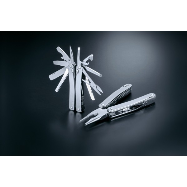 Мультитул Victorinox Swisstool Spirit 3.0227.L1 у шкіряному чохлі з поворотною кліпсою