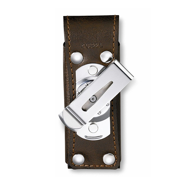 Мультитул Victorinox Swisstool Spirit 3.0227.L1 у шкіряному чохлі з поворотною кліпсою