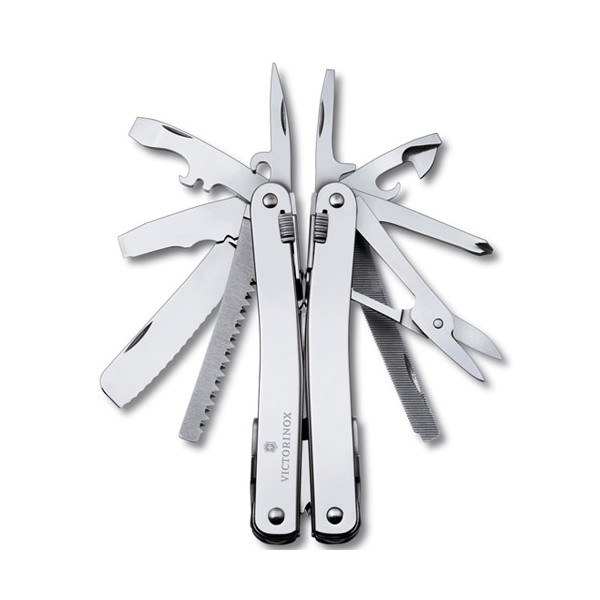 Мультитул Victorinox Swisstool Spirit 3.0227.L1 у шкіряному чохлі з поворотною кліпсою