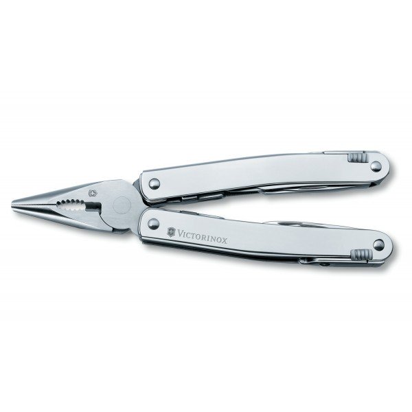 Мультитул Victorinox Swisstool Spirit 3.0227.L1 у шкіряному чохлі з поворотною кліпсою