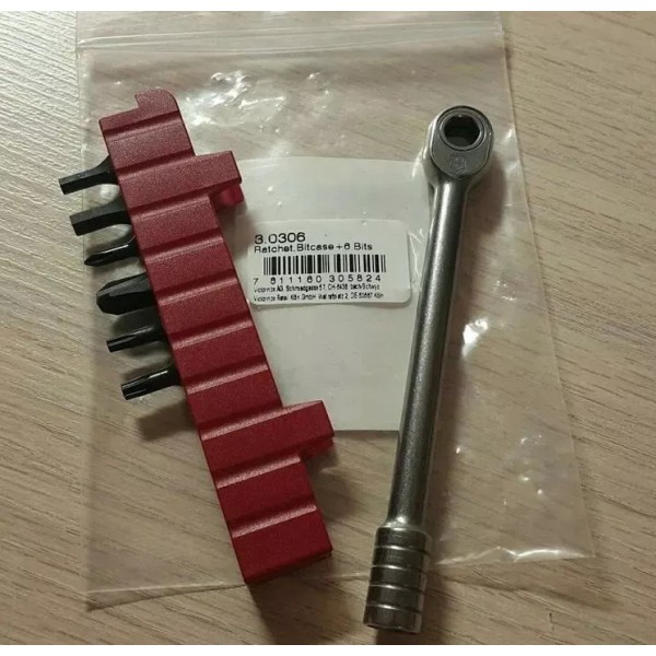 Ключ храповий з набором біт 6 штук для мультитула Victorinox (3.0306)