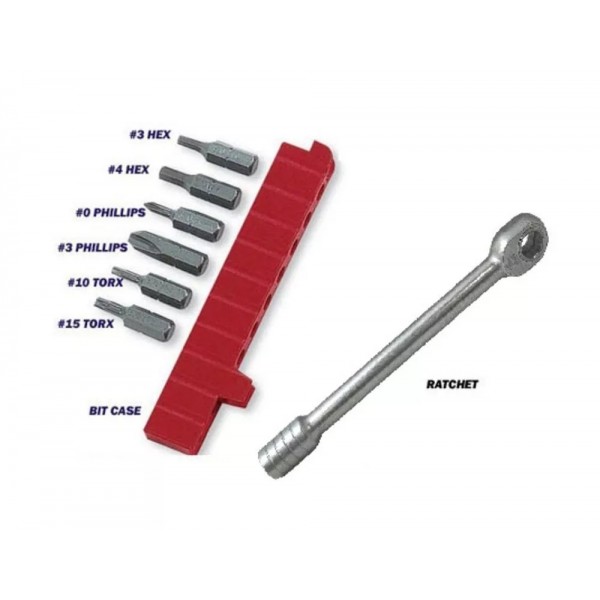 Ключ храповий з набором біт 6 штук для мультитула Victorinox (3.0306)