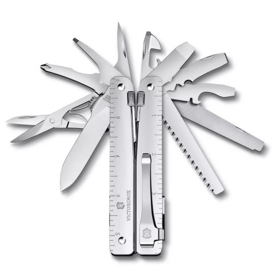 Мультитул 115 мм Victorinox Swisstool MX Clip 25 функцій у блістері (3.0327.MKB1)