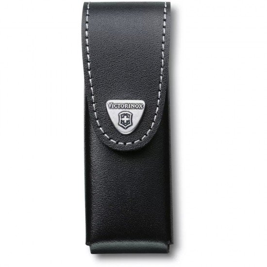 Чохол для ножів 111 мм Victorinox чорна шкіра на липучці до 6 шарів, блістер (40524.3B1)