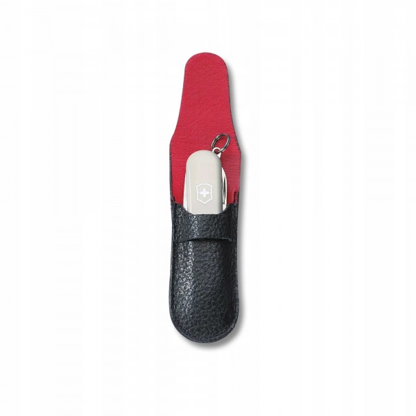 Чохол для ножів-брелоків 58 мм Victorinox 2-3 шари, еко-шкіра, чорний (4.0662)