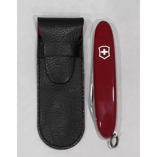 Чохол для ножів Ambassador 74 мм, Executive 74 мм та Excelsior 84 мм Victorinox, 1-2 шари, еко-шкіра, чорний (4.0669)