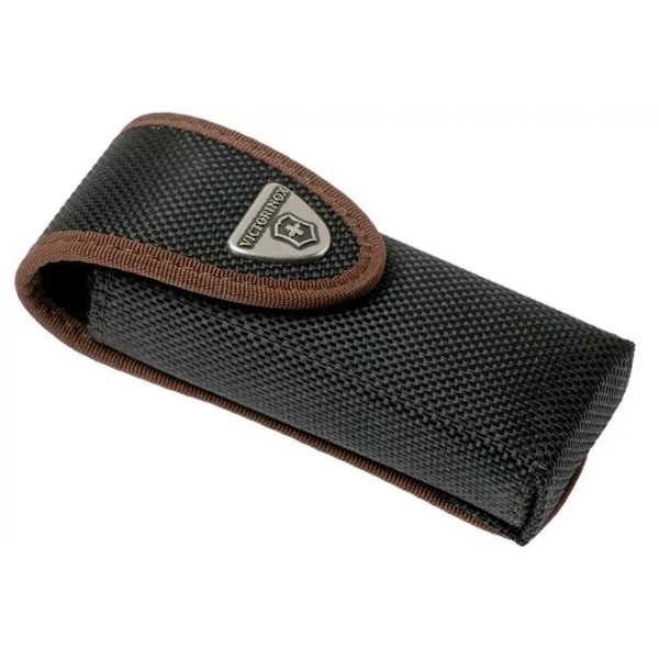 Нейлоновий чохол для мультитулів SwissTool Spirit та ножів Sentinel (1-2 шари) 105 мм, 111 мм Victorinox, чорний з коричневим (4.0822.N)