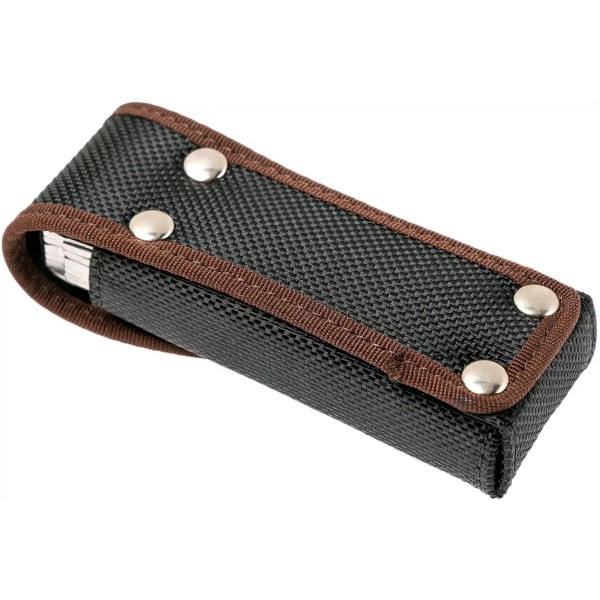 Нейлоновий чохол для мультитулів SwissTool Spirit та ножів Sentinel (1-2 шари) 105 мм, 111 мм Victorinox, чорний з коричневим (4.0822.N)