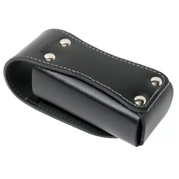 Чохол на пояс шкіряний для мультитулів 115мм Victorinox SwissTool Spirit Plus з відділенями для набору біт, монтажного ключа та штопора, чорний (4.0833.L)