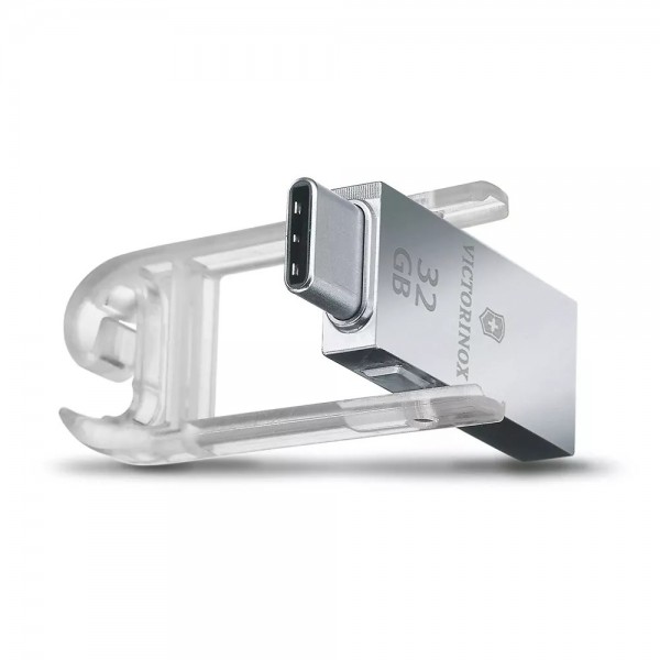 Швейцарський ніж Victorinox Work 58 мм 6 функцій USB флешка 32 Гб Сріблястий (4.6261.26G32B1)